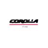 ABS Emblem with Car Logo In Gloss Black for Toyota COROLLA 2019-2025 SEDAN XSE SE LE, Car Accessory PT948-0