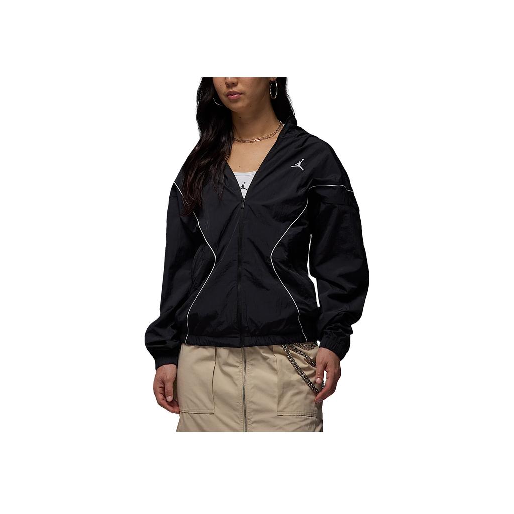 Jordan Comfortable Lightweight UV Protection Hooded Zip Pocket Jacket Men Jackets Black White IB7256010