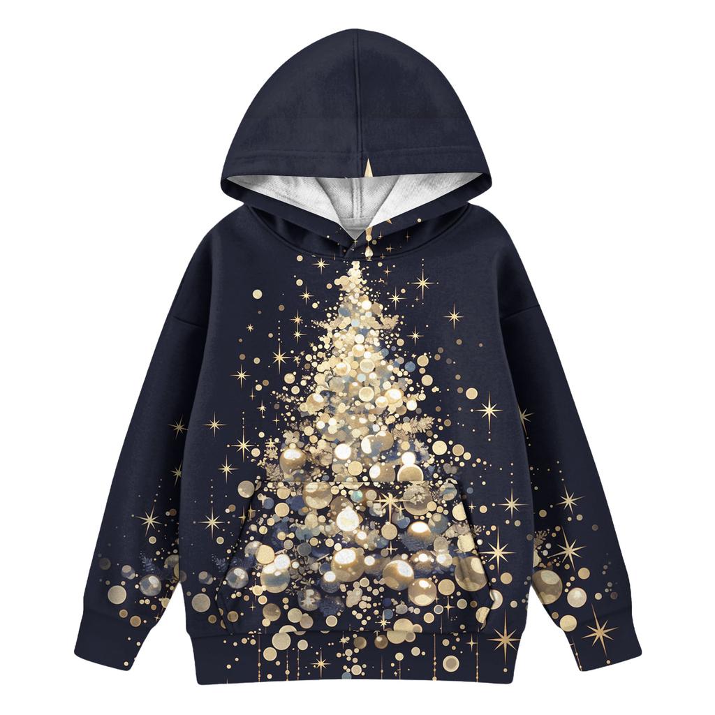 Dívčí mikina s kapucí a batikovaným vzorem - Pulovr s potiskem