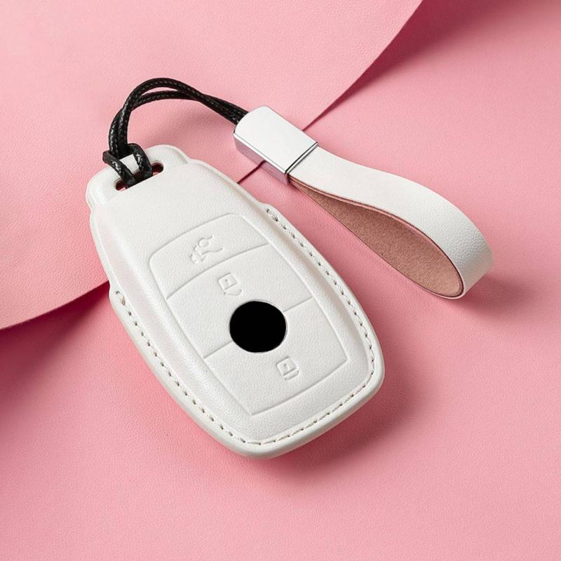 Luxury Leather Car Key Case Cover for Mercedes Benz C260L S320L E200L E300 C260 C200L GLC300 C260l A200L