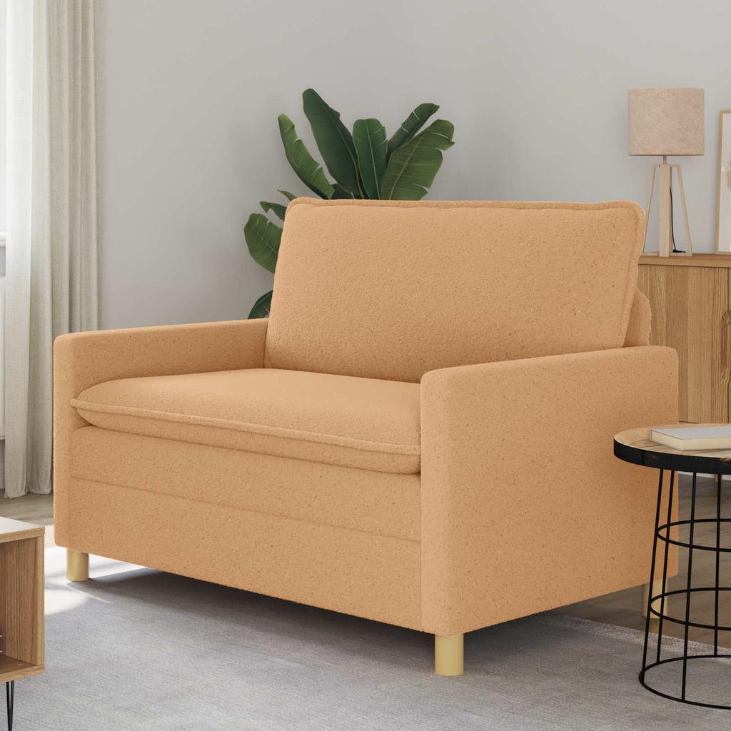 Beige Sofa 126 X 81 X 87.5 Cm Fabric