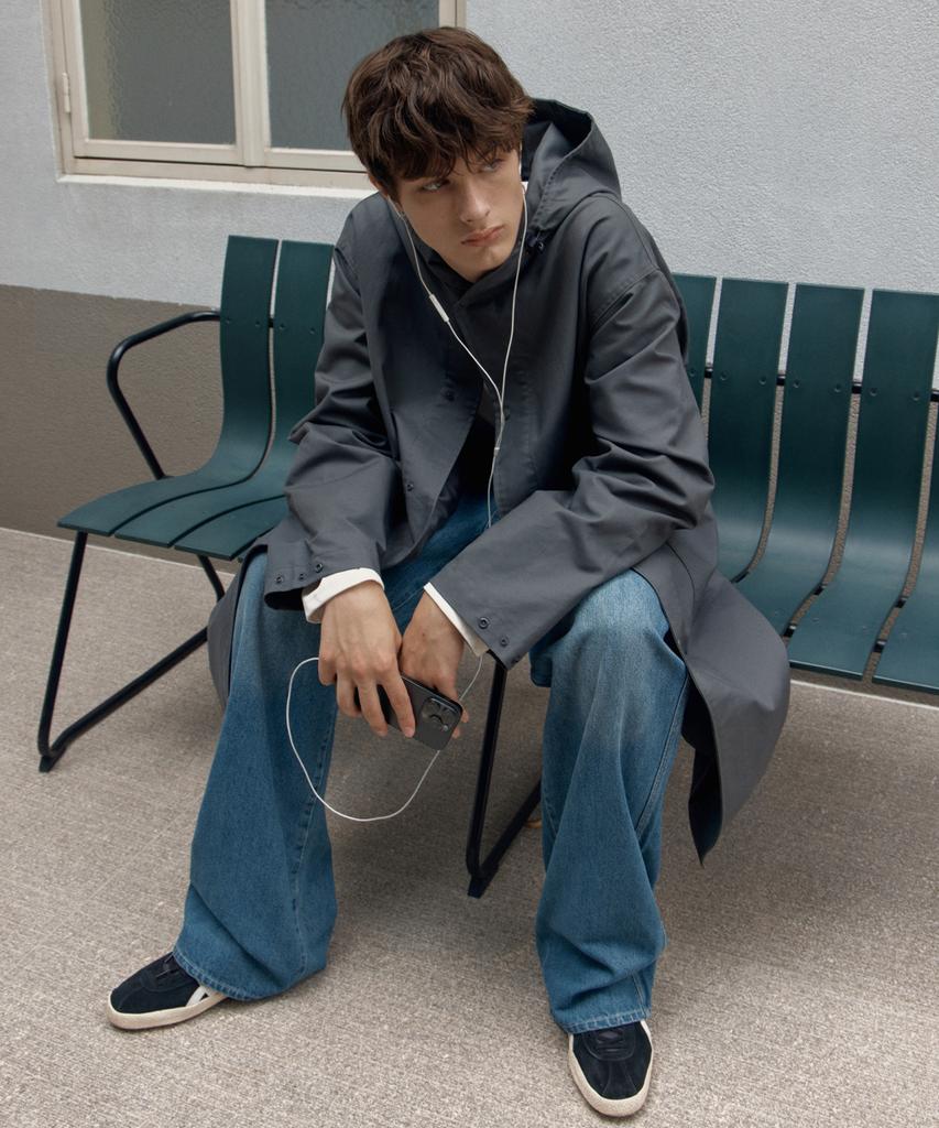 WEDNESDAY OASIS [Atelier Edition] Hayes String Hooded Field Jacket_Charcoal(Wcb6Ot01)