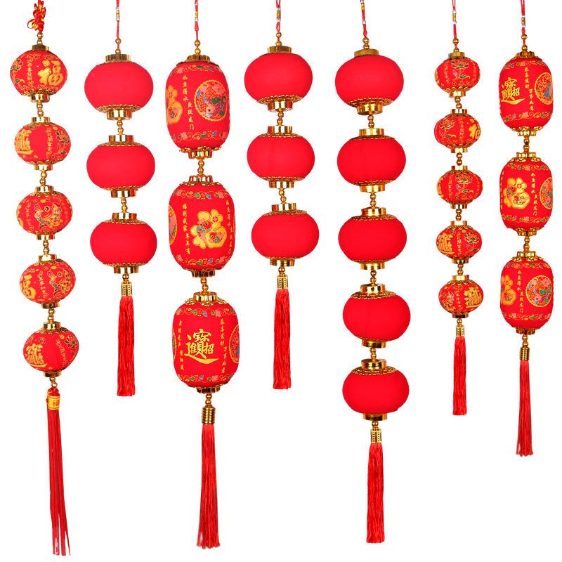 New Year'S Mercerized Lantern Hanging String, Spring Festival Chili Pendant, Lantern Hanging String Pendant, Shopping Mall Home Festive Decoration