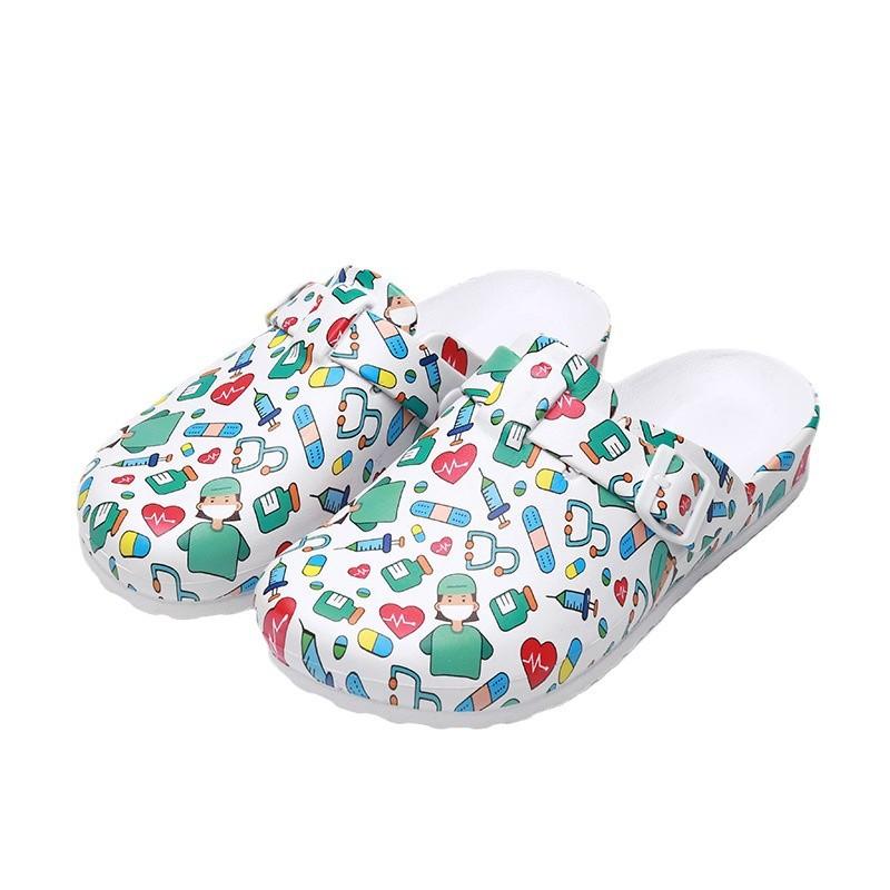 New Women's Fashionable Slip-On Slippers Elegant Black-Gray Butterfly Watermark Wedge Heel with Durable Soft Sole Comfortable Fo