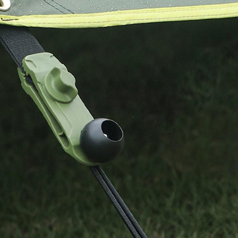 10Pcs/Set (5 Tent Clips + 5 Connecting Ropes) Tent Clips Outdoor Canopy Clips Fixed Plastic Clips Plastic Accessories Reinforced Tent Clip Fasteners