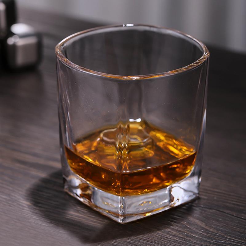 235ml 4pcs Set Beer Brandy Foreign Wine Glasses European Crystal Whiskey Glass Transparent Drinkware Liquor Goblet Beverage Cup