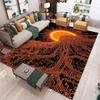Abstract Sun Ray Carpet Sun Setting Carpet Living Room Bedroom Full Carpet Home Decoration Circuit Board Texture Rug