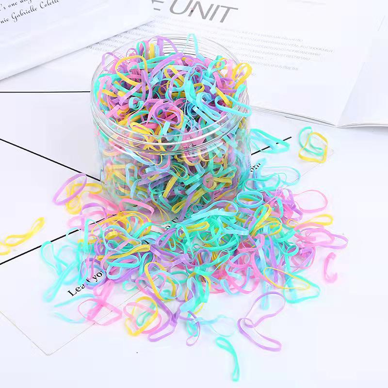 

Одноразовые резинки для волос для девочек и младенцев, прочная фиксация, бережное отношение к волосам, красочные аксессуары для волос.