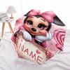 Personalized Name Minnie  Print Umbrella - Automatic Open/Close, Eight-Rib Durable Frame, Automatic Folding Umbrella