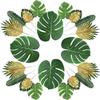 Simulation Turtle Leaf Hawaiian Party Tropical Plant Decoration