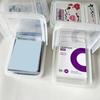 Small Card Film Storage Box Transparent Photocard Collection Case Flip Lip Card Holder Box  DIY