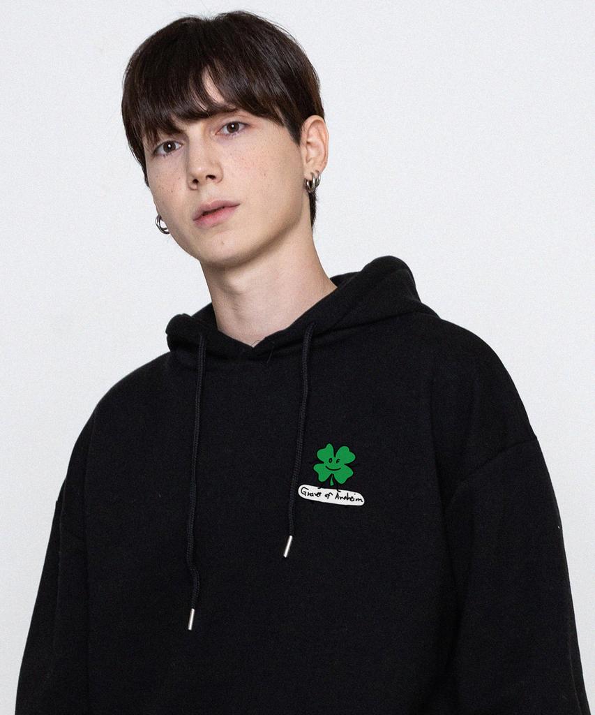 [Unisex] Clover Board Hoodie_Black