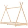 VidaXL Kid's Bed Frames Kid's Cabin Bed Children's Bed Structure House Children's Bedroom Interior 90x200 Cm 283357