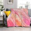 Colored Feather Printed Blanket Watercolor Bohemian Comfort Flannel Blanket For Sofa Bed Blanket