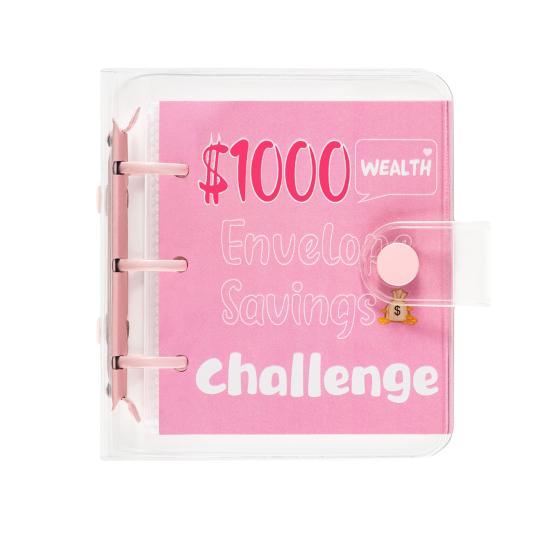25 Envelopes Money Saving Challenge Binder Mini Cash Saving Budget Book to
