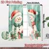 2pcs  Curtains Cute Snowman Christmas Gifts (3) Popular Contemporary Curtains Fabric Curtains Versatile All Ldeal for Bedroom &