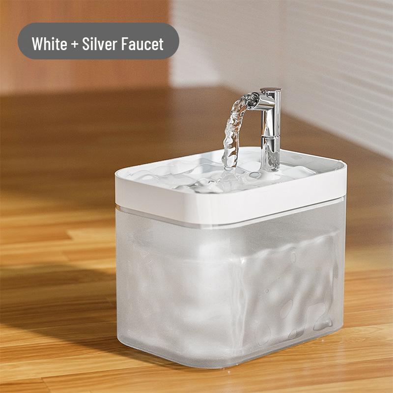 Smart Cat Water Fountain with Automatic Filtration and Large Capacity