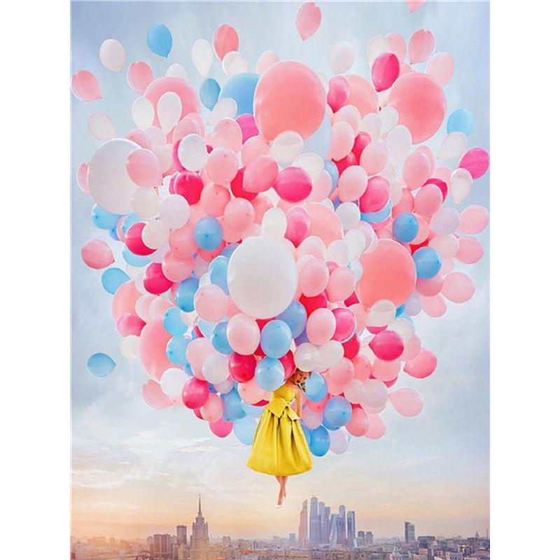 5D Elmas Mozaik Balon Resim Rhinestones Elmas Boyama Manzara Mozaik Sanatı Dikiş Kız Dekor Ev Için
