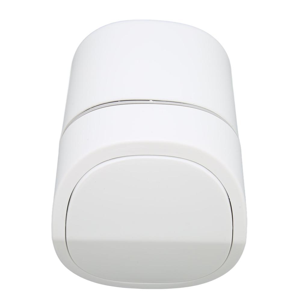 Desktop Garbage Can Button Flip Cover Reduce Odor Trash Debris Collector Can 2L Capacity