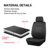 Full Set Car Seat Covers Tire Texture Press Breathable Fabric Seat Covers for Car 3 Zipper for Rear Seat Backrest