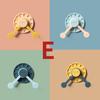 4PCS/PACK Nordic Self-adhesive Door Hook Coat Hat Rack Bathroom Kitchen Door Wall Mounted Hanger Creative Clock Hook