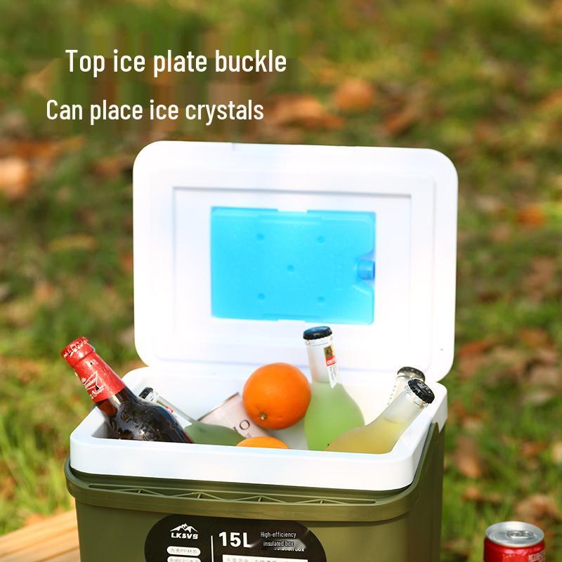Portable Insulated Car Refrigerator for Camping and Fishing
