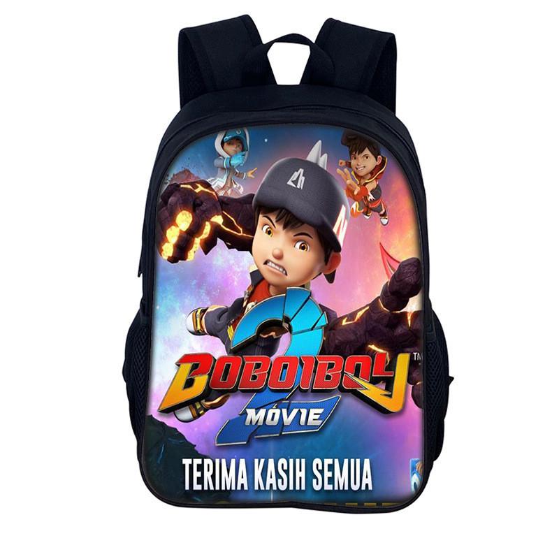 Elements Heroes Boboiboy Kids School Backpack With Durable Nylon Material For Elementary Students