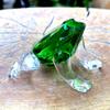 Transparent Crystal Frog Figurines Handicraft Simulation Animal Decoration  Garden Ornament
