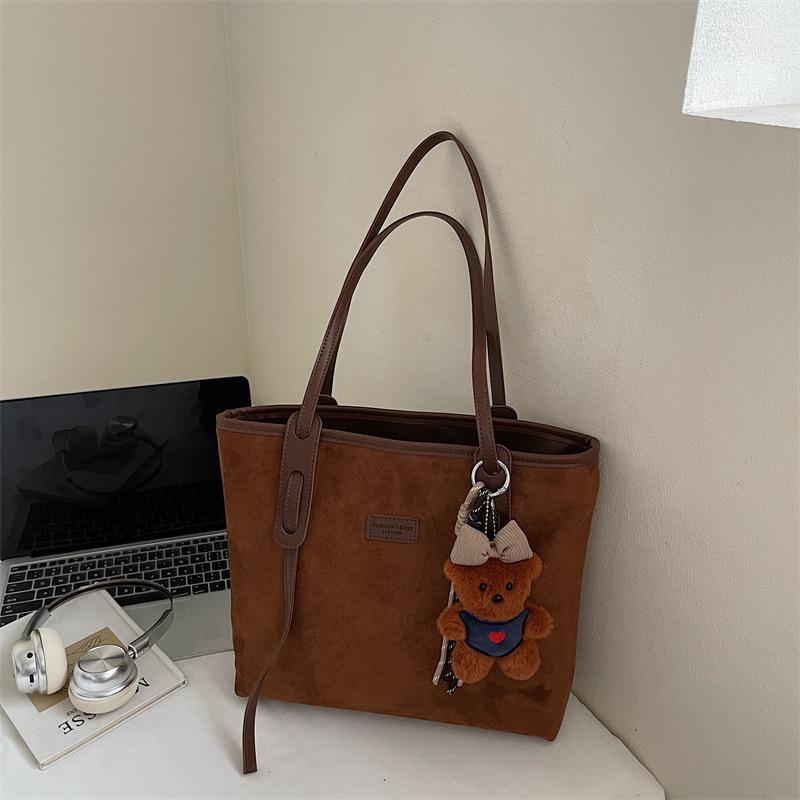 Retro Large-capacity Tote Bag, Fashionable and High-quality Single-shoulder Bag, Simple Commuting Bag