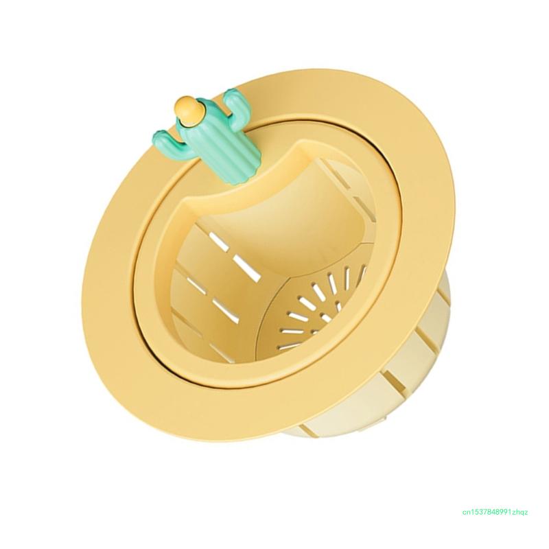 Innovative Cactus Kitchen Waste Strainer Press Release Draining Basket Multifunctional Green Cactus Sink Filter Net