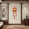 Flocking Chinese Lucky Character Pendants Handmade Traditional Chinese Knot Pendant Creative with Tassels