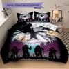 Alien Invasion Night Print 3Pcs Bedding Setduvet Cover With 2 Bedropillowcase Home Birthday Gift