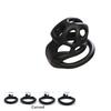 New Male Chastity Embedded Resin Cage with 4 Adjustable Rings Breathable Resin Chastity Belt for Penis Ring Chastity Toy 18+