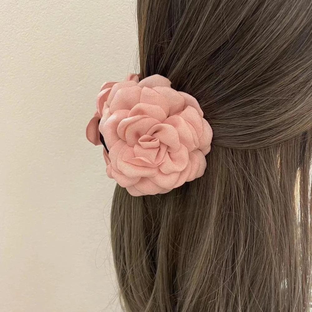 French Style Vintage Claw Clip Rose Flower Hair Claw Clip for Women Girls Fashion Kids Hair Accessories Hair Clips for Women 1PC