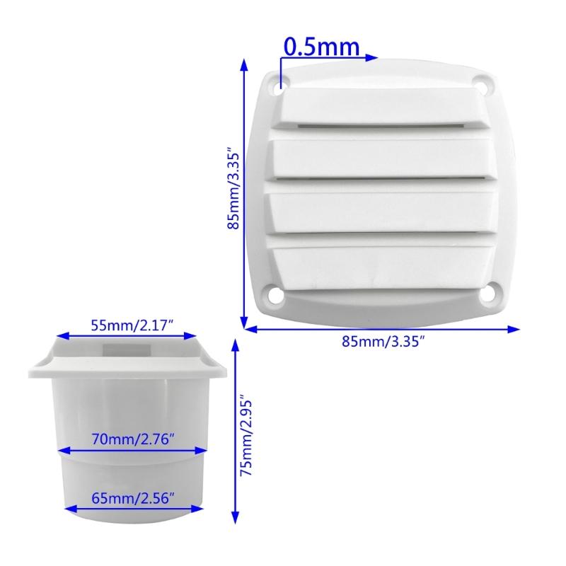 Hose Vent 3 Inches Diameter for Hose Boats,Marine, Yachts,Caravans,Homes, Air Ventilation Air Outlet Grids