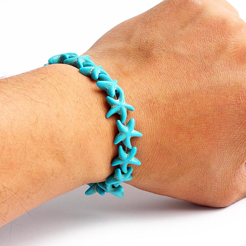 Bohemian Turquoises Beads Bracelets for Women Reiki Nature Stone Cube Cylinder Irregular Bracelets Healing Healthcare Jewelry