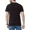European Sizes Summer Men's Fashion Patterned Short-Sleeve T-Shirt with Letter Print