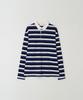 RMRN Loose Fit Stripe Rugby T-Shirt