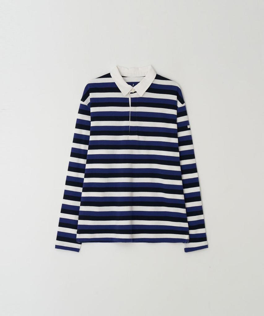 RMRN Loose Fit Stripe Rugby T-Shirt