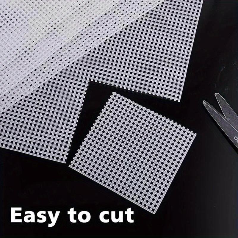 4Pcs Sewing Plastic Canvas Sheets White Mesh Sheets for DIY Embroidered Woven Crafts 30*20cm