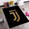 Tappeto A Tappeto Stampato con Logo Dorato Juventus Tappetino Rettangolare Antiscivolo per Pavimento Decorazione Camera da Letto Tifoso di Calcio Stanza dei Giochi