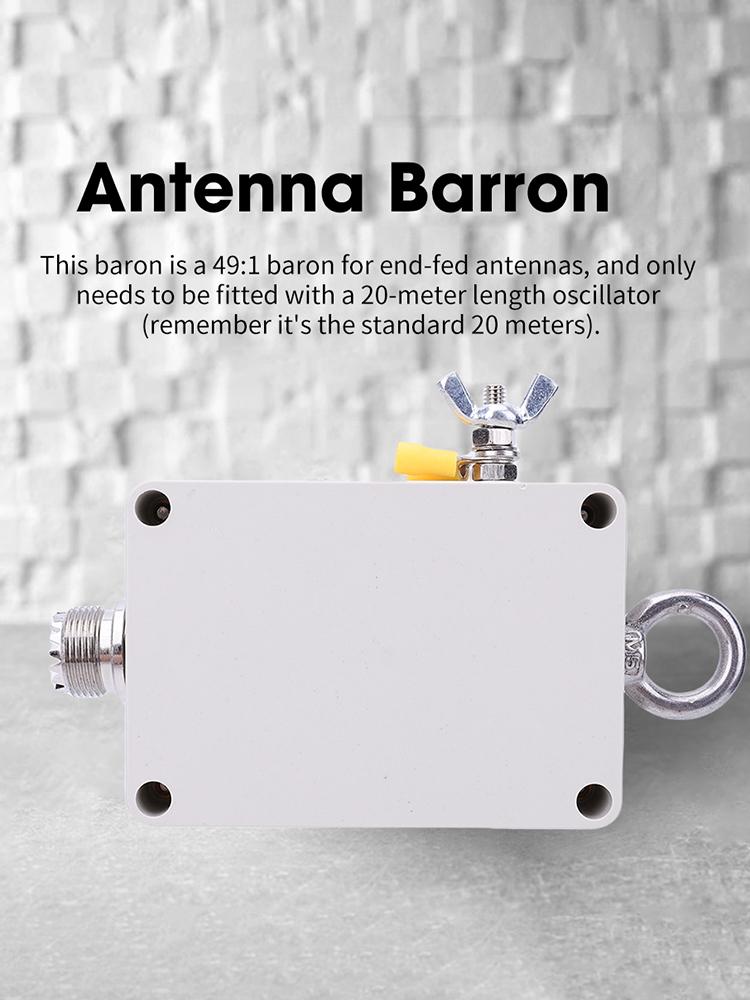 49:1 Balun Short Wave Balun Four Band 5-35MHz End Fed Half-Wave Antenna Ham Radio Balun for HF Short Wave