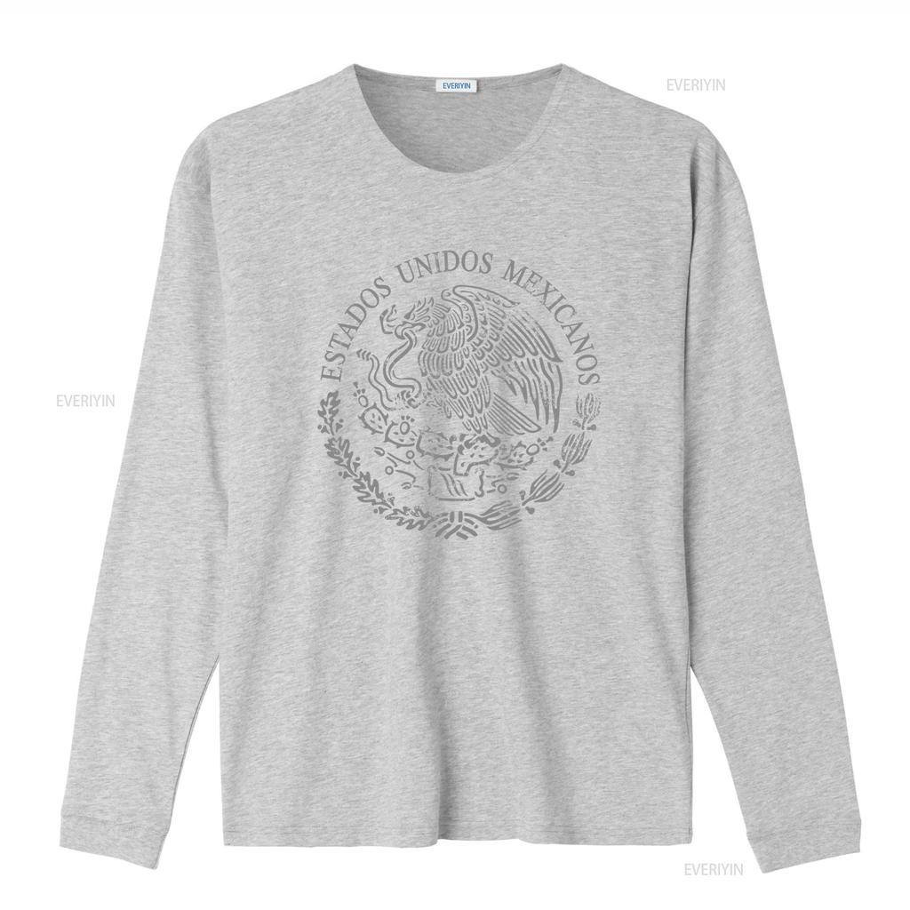 Mexico Coat of Arms T Shirt Playera Con Escudo Nacional De Vintage Washed Versatile Top For Everyday Wear Fashion Graphic