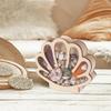 Seashell Display Box Wooden Seashell Organizer Elegant Jewelry Organizer Trinket Storage Shelf Decor For Small Starfish Rings