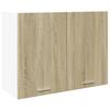 vidaXL Hängeschrank Lyon Sonoma-Eiche 80x31x60 cm Holzwerkstoff