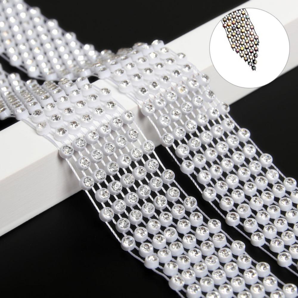 1.3M Long Shiny Rhinestones Tie Sparkling Crystal Necktie Collar Choker Necklace  Jewelry Collar