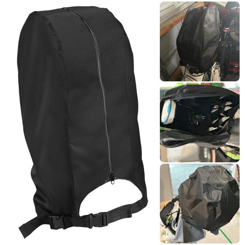 Leichter Golfschlägerschutz mit verstellbaren Schnallen, kompaktes Falt-Design, Reisespeicher, Golfschlägertasche Regenschutz
