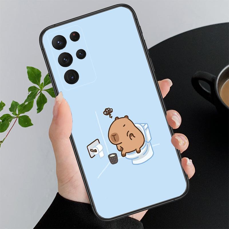 Cartoon capybara Phone Case For Samsung A55 A16 A56 A36 A35 A15 A53 A54 A33 A34 A25 A05S A52 A52S A14 A24 A26 A71