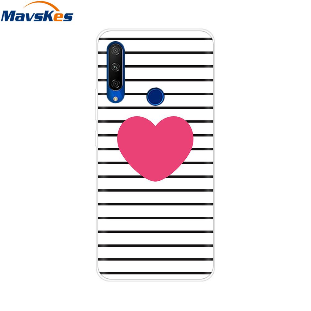 Painted Case For Alcatel 1S 2020 5028Y 5028D Case TPU Soft Silicone Cover Funda For Alcatel 1S 2020 Case Cover Etui Bumper Coque