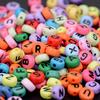 200 Pcs Colorful Acrylic Beads Charm Alphabet Letter Bead DIY Jewelry 1  Clear Multicolor